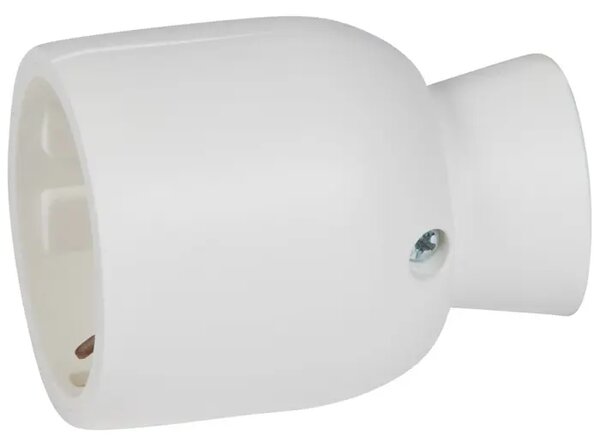 50317 UTIČNICA 2P+E RAVNA BIJELA LE050317