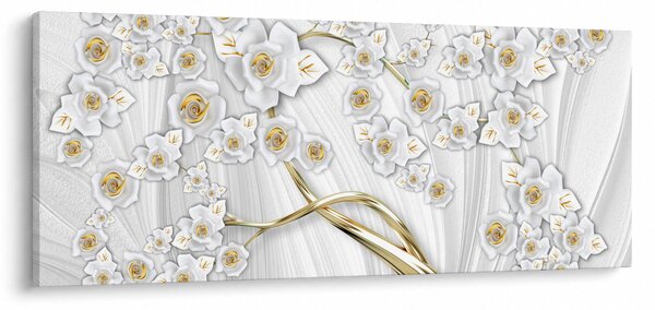Slika - Drvo sa zlatnim dekorom (120x50 cm)