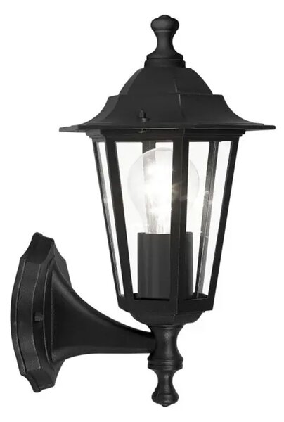 VANJSKA ZIDNA LAMPA 1xE27 CRNA LATERNA 4 22468