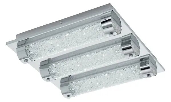 PLAFONJERA 3x LED 3X7W, 3X1000lm, IP44, KROM/KRISTAL TOLORICO 97056