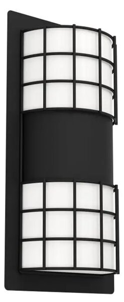 VANJSKA ZIDNA LAMPA 2xE27 IP44, CRNO/BIJELA CISTIERNA 2 900284