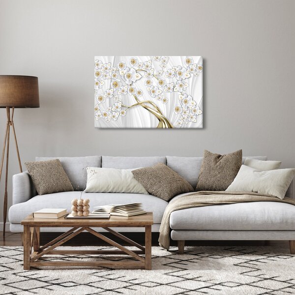 Slika - Drvo sa zlatnim dekorom (90x60 cm)