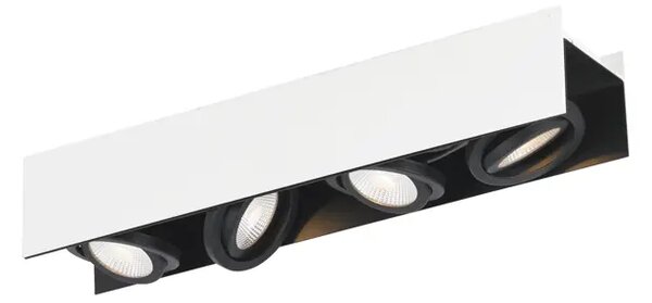 STROPNA LAMPA 4xLED 4X5,4W, 2040 lm, ALUMINIJ/BIJELA VIDAGO 39318