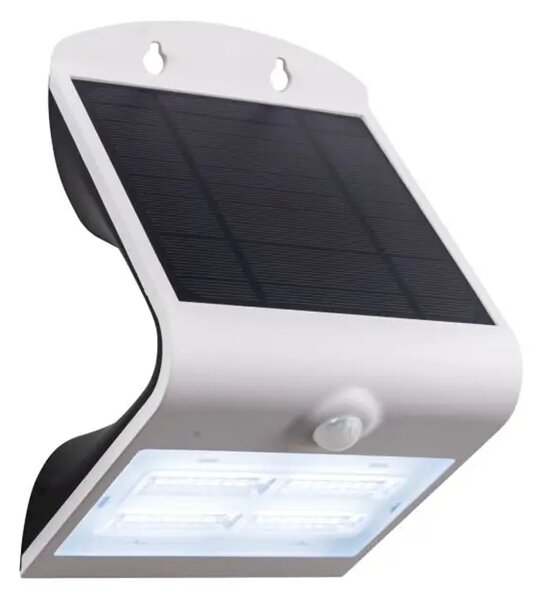 VANJSKA ZIDNA LAMPA 1xLED SOLARNA, NA BATERIJE, 3,2W, 440lm, IP44, SENZOR, PLAST 98757