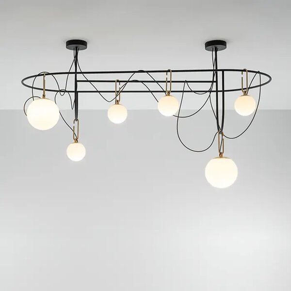Nh S5 ELLIPTIC LUSTER CRNI/STARO ZLATO 46W 220-240V 3772lm AR1279010A