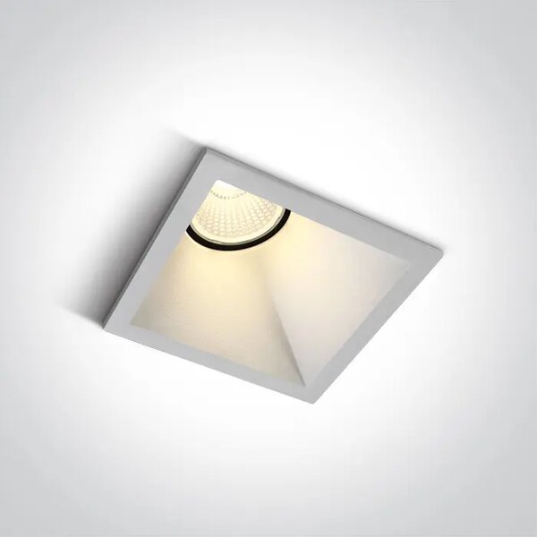 UGRADBENA SVJETILJKA LED 8W WW IP20 50deg 230V ASIMETRIČNA BIJELA DM50108A/W/W