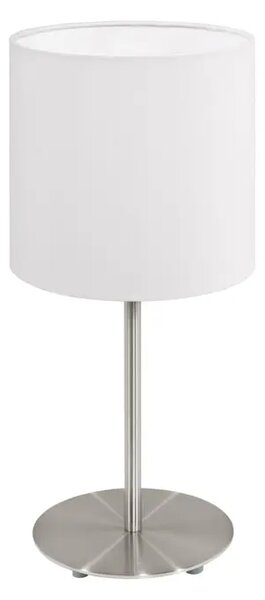 STOLNA LAMPA 1xE14, V275, NIKL-MAT/BIJELA PASTERI 95725