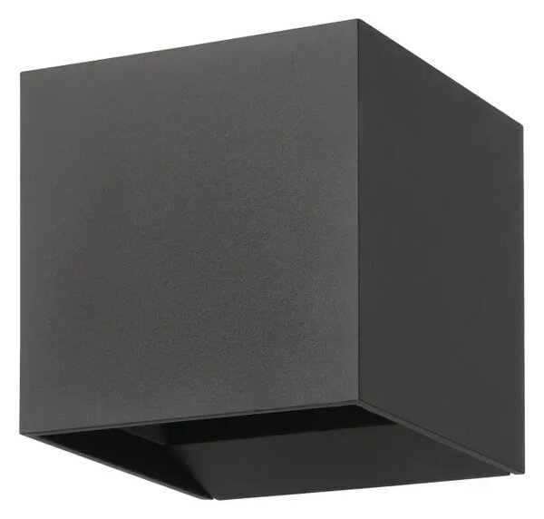 VANJSKA ZIDNA LAMPA 2xLED 2X2,8W, 100X100 KOCKA ANTRACIT CALPINO 3 901065