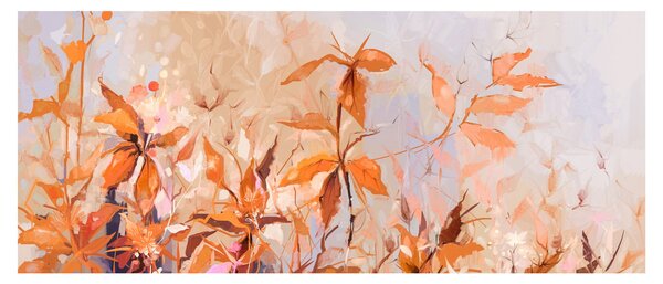 Slika - Slikano cvijeće (120x50 cm)