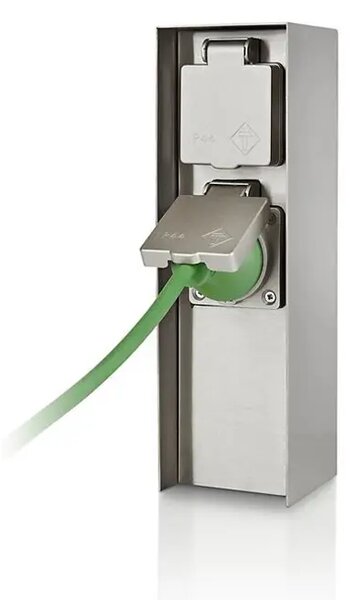 ROCK UTICNICA NA STUPU IP44/NEHRĐAJUĆI ČELIK/INOX/KLIN ZA UZEMLJENJE 17108/47/46