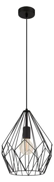 VISILICA 1xE27 CRNA CARLTON 49257