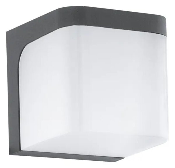 VANJSKA ZIDNA LAMPA 1xLED 6W, ALU GUS/CRNA JORBA 96256