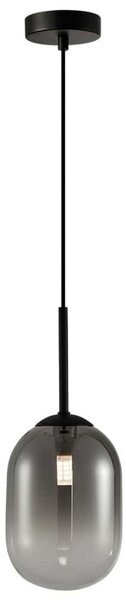 Luster na sajli ALIAS 1xE14/40W/230V pr. 12 cm crna/siva