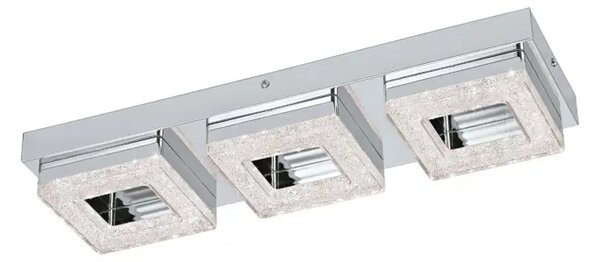 PLAFONJERA 3x LED 3X4W, KROM/KRISTAL FRADELO 95656