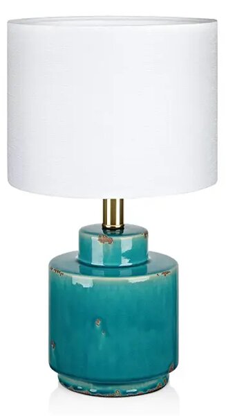 COUS STOLNA LAMPA ANTIQUE PLAVA/BIJELA E27 MA106606