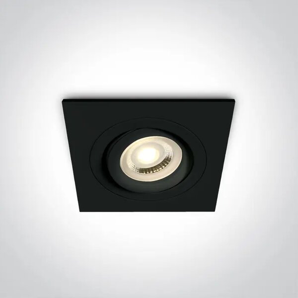 UGRADBENA SVJETILJKA 1×GU10/50W/MR16/230V IP20 CRNA DM51105ABG/B