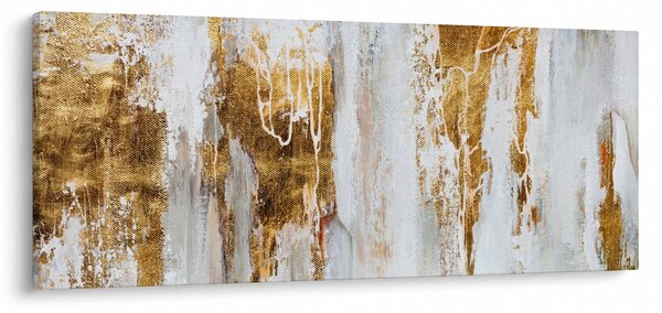Slika - Apstrakcija sa zlatom (120x50 cm)