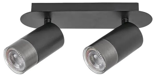 ZIRCON ZIDNA SVJETILJKA GU10 2X MAX 5/MAT CRNA/IP20 RA5070