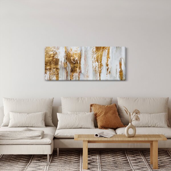 Slika - Apstrakcija sa zlatom (120x50 cm)