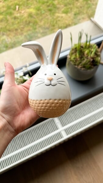 Bijeli keramički zec CERAMIC RABIT - razne varijante