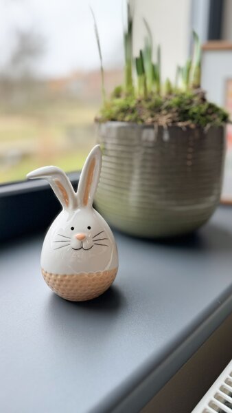 Bijeli keramički zec CERAMIC RABIT - razne varijante