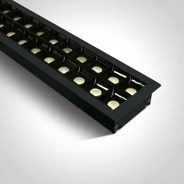 UGRADBENA SVJETILJKA LED 96pcs SPOTS UGR17 40W WW 1300mm 34d LINEAR 230V CRNA DM38150BR/B/W