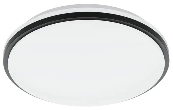 PLAFONJERA 1xLED 18W, PROM 340, IP44, BIJEL/CRNI RUB PINETTO 900366