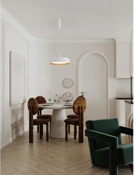 SIGI VISILICA LED /3000K/40W/3111Lm/BIJELA & WOOD NL9030506