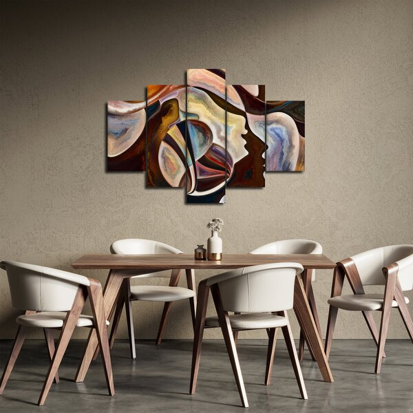 Slika - Apstrakcija glava (150x105 cm)