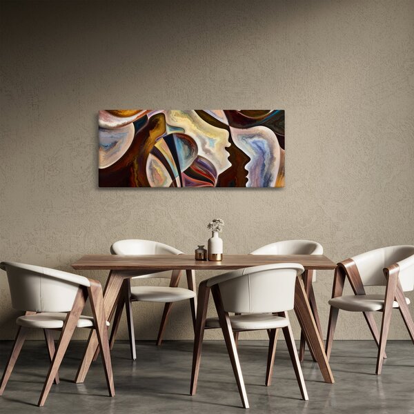 Slika - Apstrakcija glava (120x50 cm)