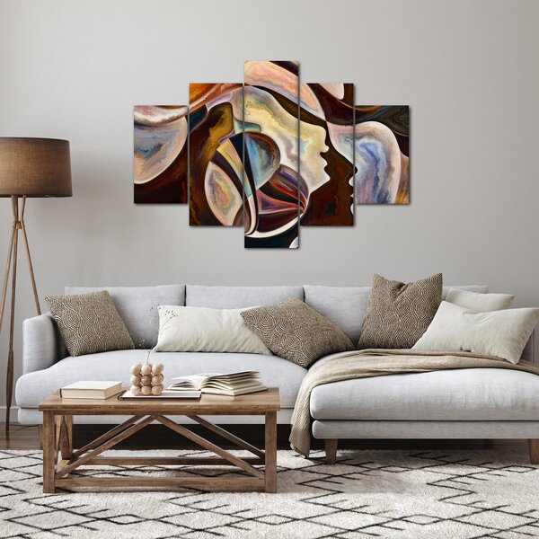 Slika - Apstrakcija glava (150x105 cm)