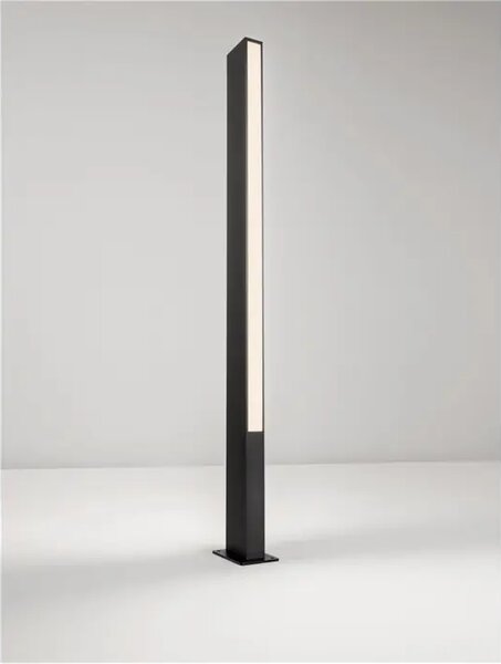 STOR VANJSKA STAJAĆA SVJETILJKA LED 17Watt 989Lm IP65 3000K CRNA NL9030112