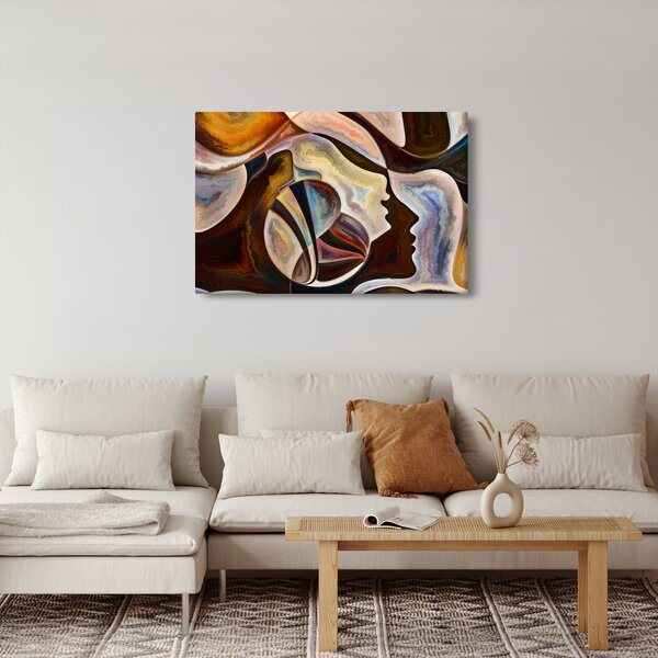 Slika - Apstrakcija glava (90x60 cm)
