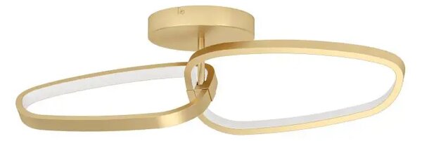 PLAFONJERA 1xLED 25W, Š-720, ALU MESING/BIJELA LODOSA 390204