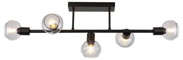 SULLIVAN STROPNA SVJETILJKA E14 5X MAX 40/CRNA/IP20 RA3296