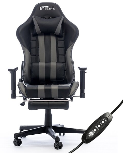 Bytezone PYTHON, gaming stolica s masažnim jastučićem i Bluetooth ...