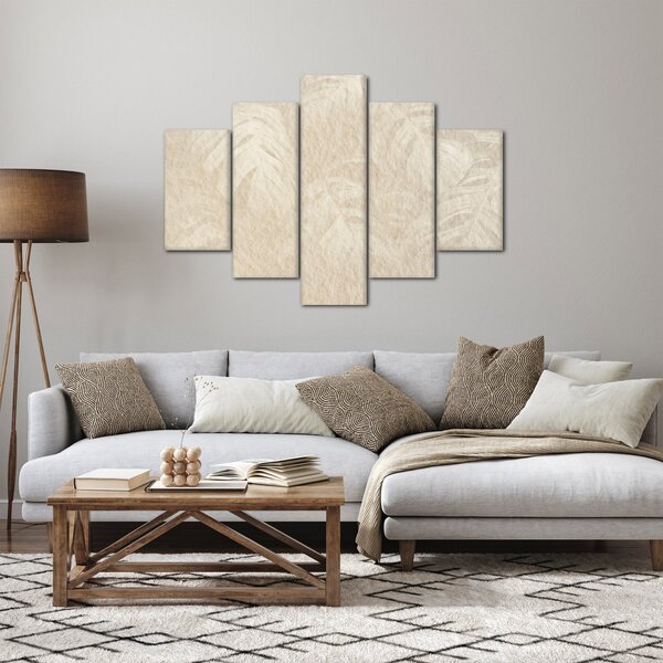 Slika - Lišće u teksturi (150x105 cm)