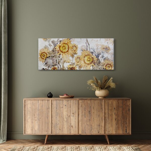 Slika - Suncokret u zidu (120x50 cm)