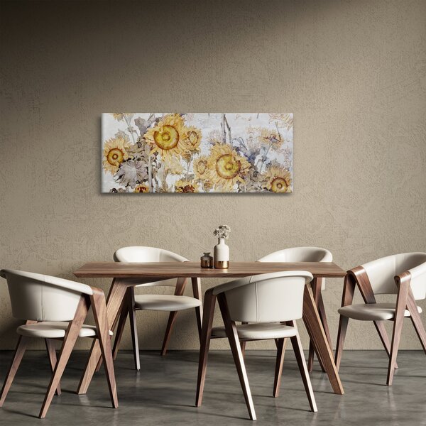 Slika - Suncokret u zidu (120x50 cm)