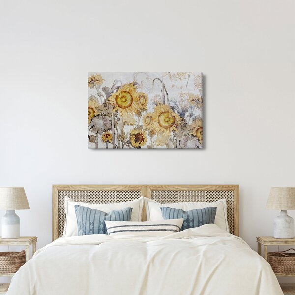 Slika - Suncokret u zidu (90x60 cm)