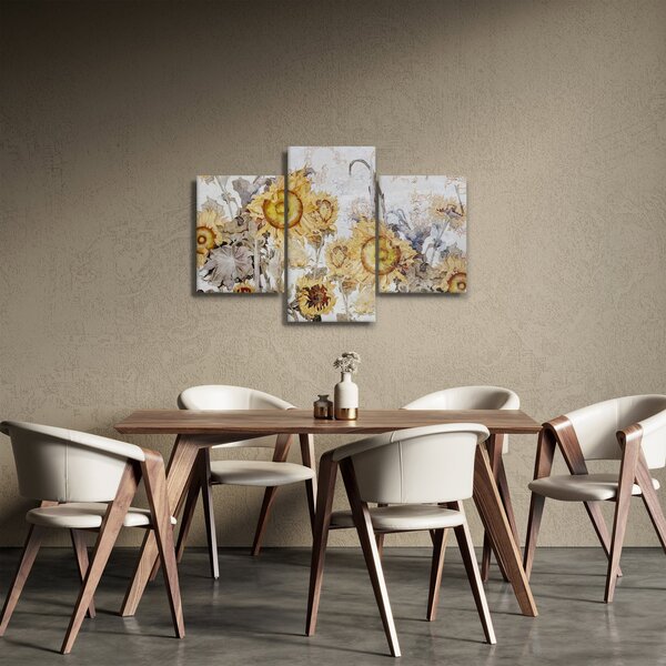 Slika - Suncokret u zidu (90x60 cm)