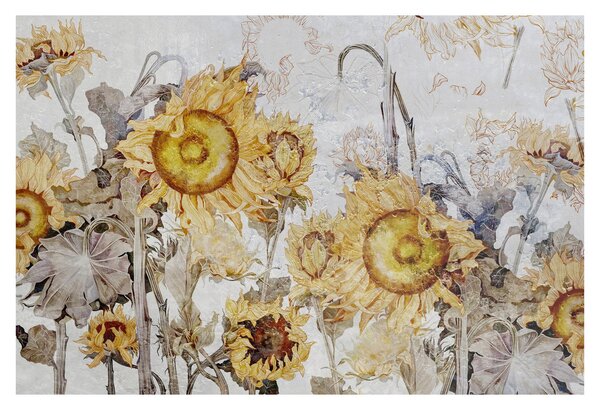 Slika - Suncokret u zidu (90x60 cm)