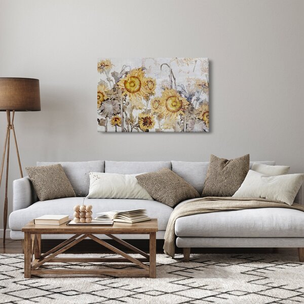 Slika - Suncokret u zidu (90x60 cm)