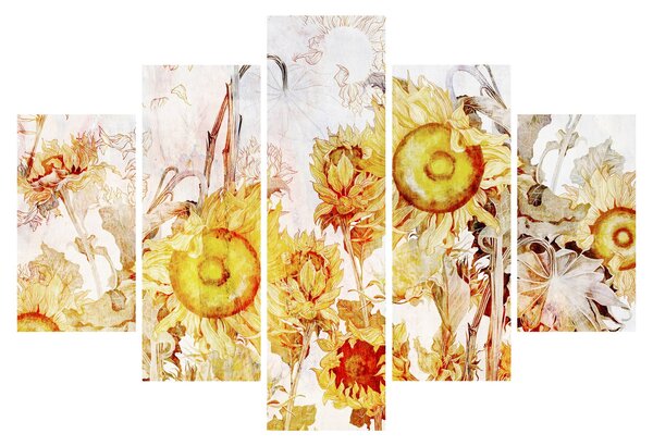 Slika - Slikani suncokret (150x105 cm)