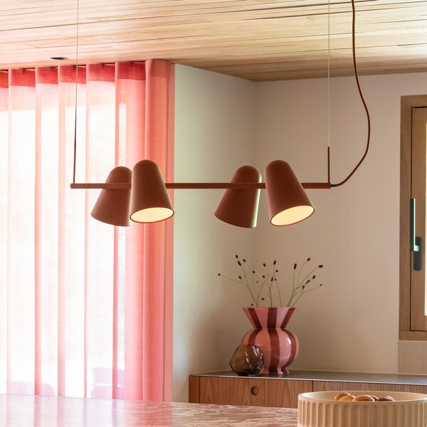 IT´S ABOUT ROMI Radi se o visećoj lampi Romi Salamanca, boja terra, duljina 80 cm, prigušiva, Smeđa / hrđa, Dnevni boravak/blagovaonica, Metal
