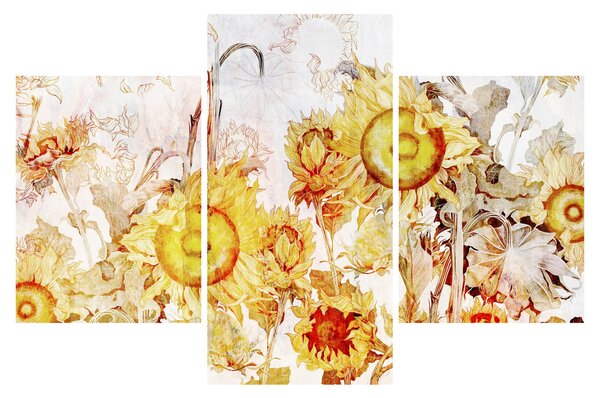 Slika - Slikani suncokret (90x60 cm)