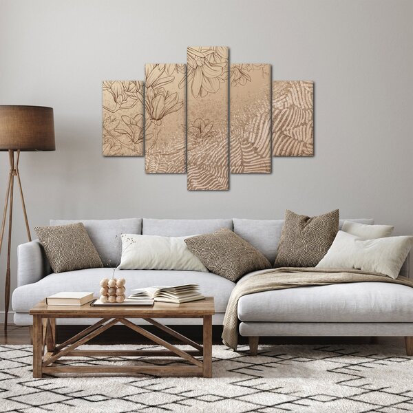 Slika - Crtež cvijetova (150x105 cm)
