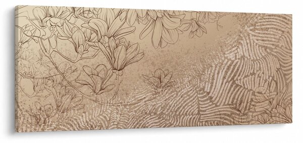 Slika - Crtež cvijetova (120x50 cm)