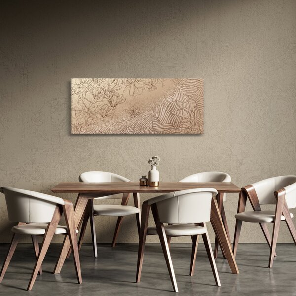 Slika - Crtež cvijetova (120x50 cm)