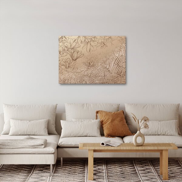 Slika - Crtež cvijetova (70x50 cm)